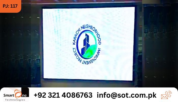 The SMD display located at the Sindh Building Control Authority.