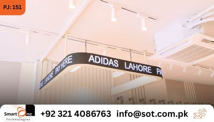 Flexible SMD Screen Installation at Adidas Lahore by Smart One Technologies