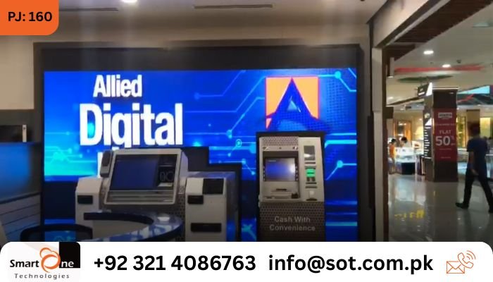 Unleash The Digital Banking Indoor SMD Video Wall at Allied Bank's ATM Walls Zone