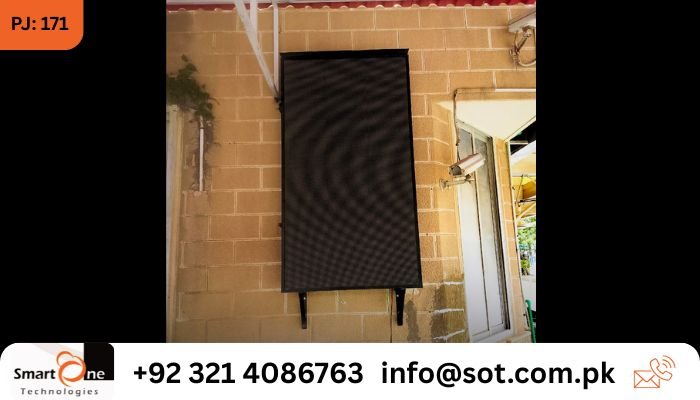 Outdoor SMD Screen 3 by 6 Installed in Wall at Dow Ujah Karachi P-5