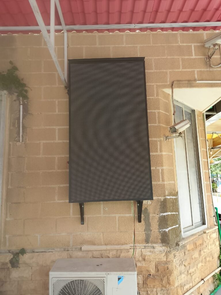 Outdoor SMD Screen 3 by 6 Installed in Wall at Dow Ujah Karachi P-5